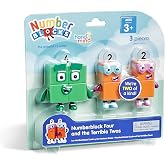 hand2mind Numberblock Four and the Terrible Twos, 3 Pieces, Ages 3+ | Cartoon Action Figure Set, Toy Figures, Play Figure Playsets, Small Figurines for Kids, Number Toys, Math Toys for Kids 3-5