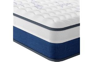 Vesgantti Tight Top Series - 10 Inch Innerspring Hybrid Full Mattress/Bed in a Box, Medium Firm Plush Feel - Multi-Layer Memory Foam and Pocket Spring - CertiPUR-US Certified