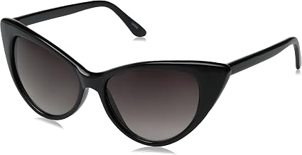 Super Cateyes Vintage Inspired Cat-Eye Sunglasses - Tortoise Shell/Clear, Mod Chic High Pointed Frame