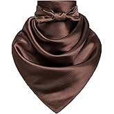 Men's Denim Square Scarf - 35" Large Solid Color Neck Scarf, Gift Packed
