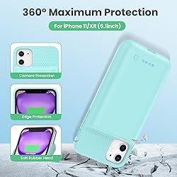 QTshine Battery Case for iPhone 11/XR, 2024