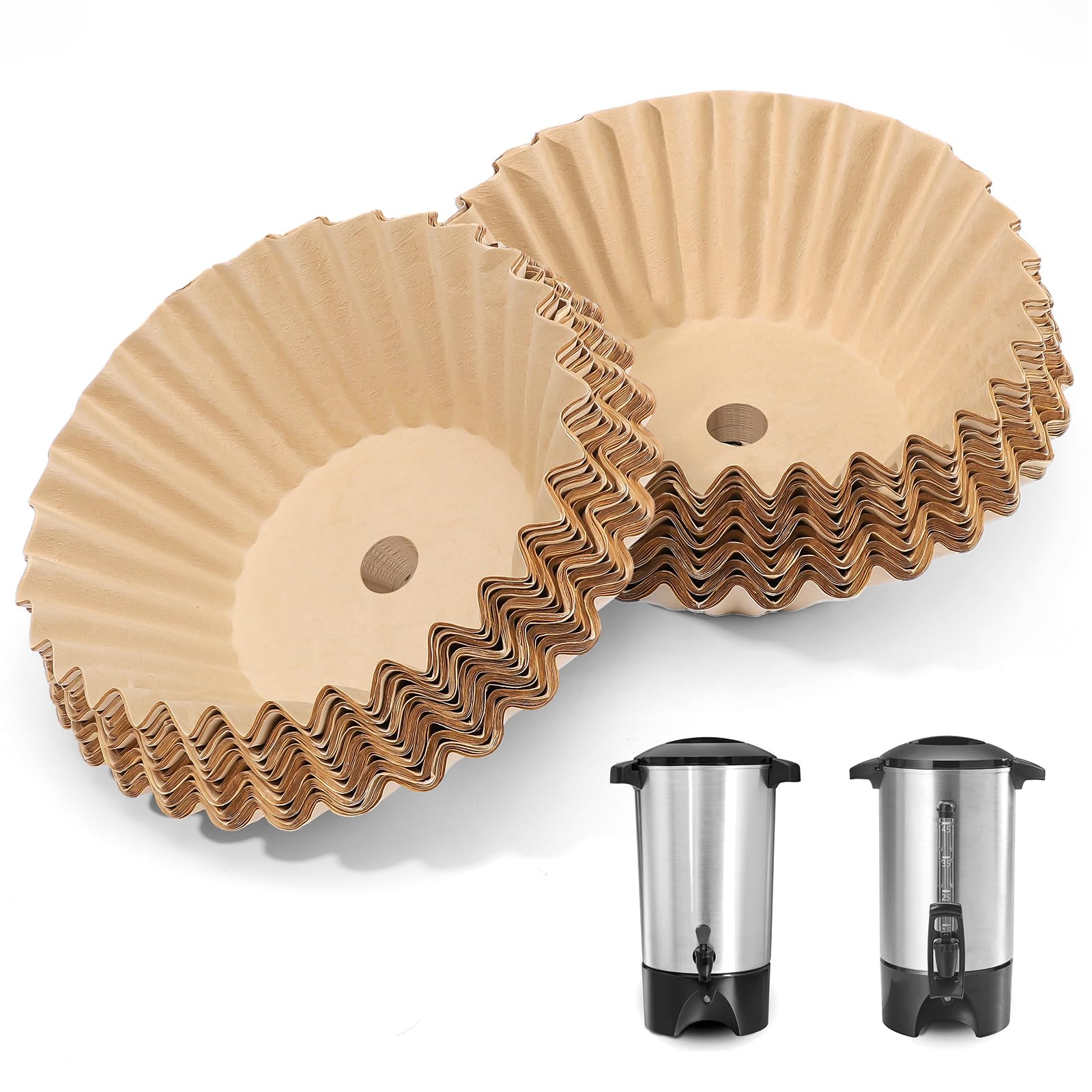 Photo 1 of 100pcs Large Coffee Filters Compatible with Farberware Percolator, Unbleached Percolator Coffee Filters, Disposable Coffee Filters for Coletti 6-9 Cup, Farberware 4-8 Cup, Hamilton Beach 45 Cup