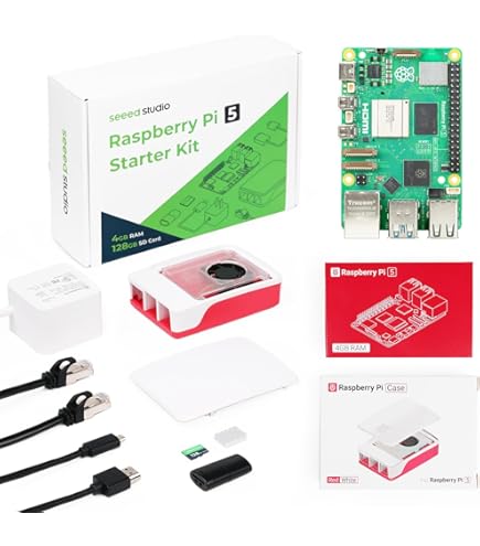 Amazon.com: CanaKit Raspberry Pi 5 Essentials Starter Kit (8GB RAM
