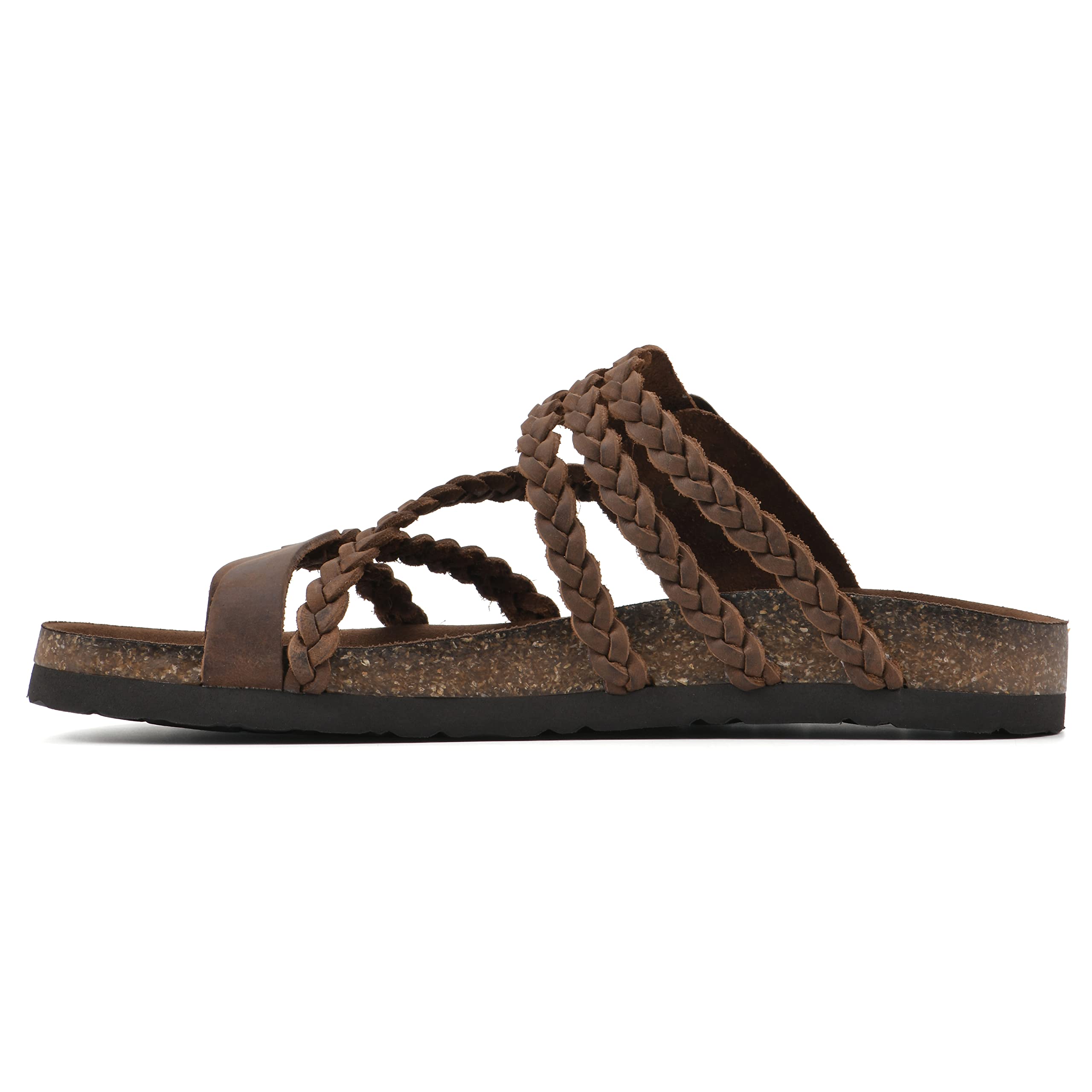 WHITE MOUNTAIN Women's Hayleigh Braided Signature Comfort-Molded Footbed Sandal