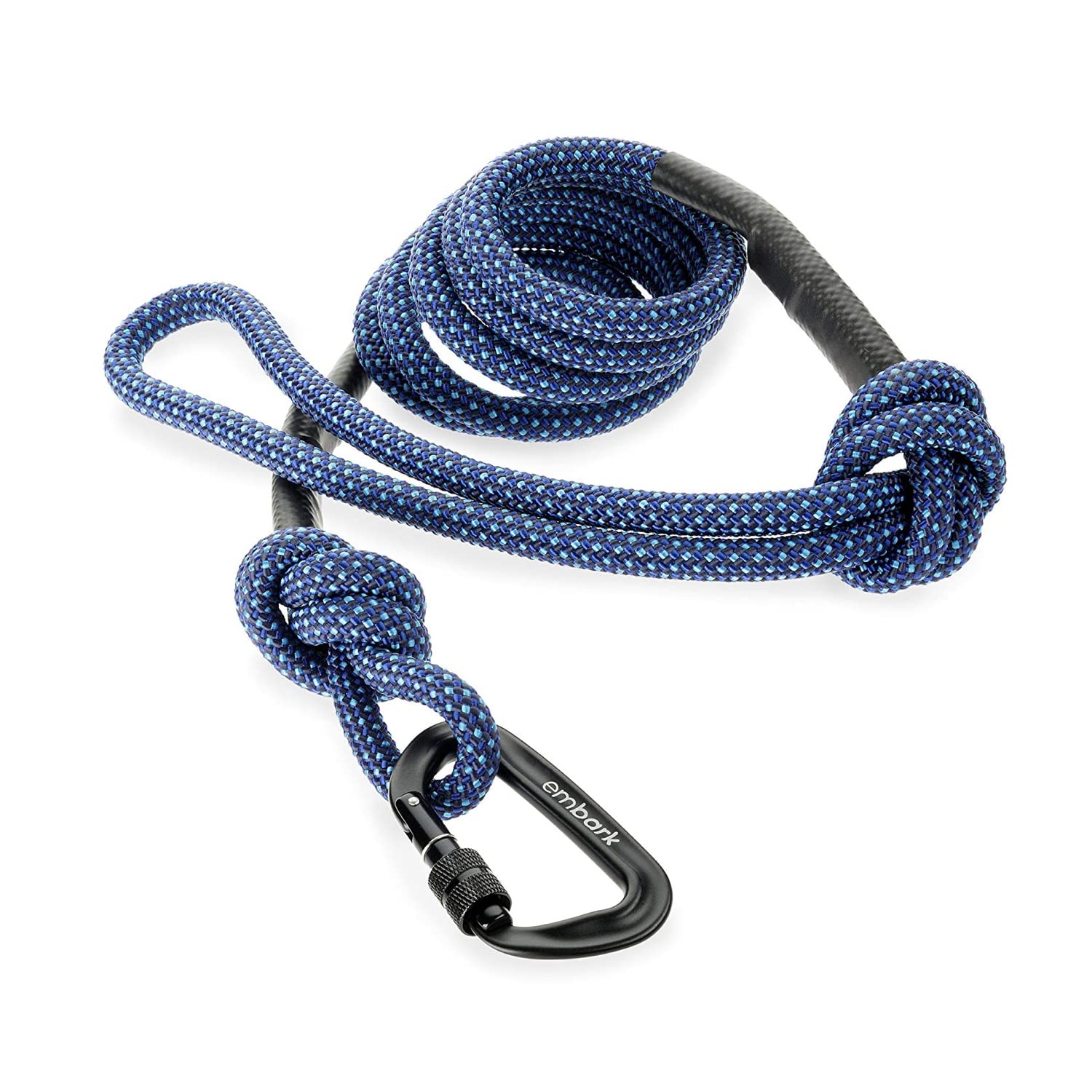 Embark Adventure Pro Leash with Mountain Climbing Rope and Carabiner. Unmatched Strength & Durability, 6ft, Colourful, and Sturdy Nylon Dog Leads for Small, Medium, Large Breed Dogs