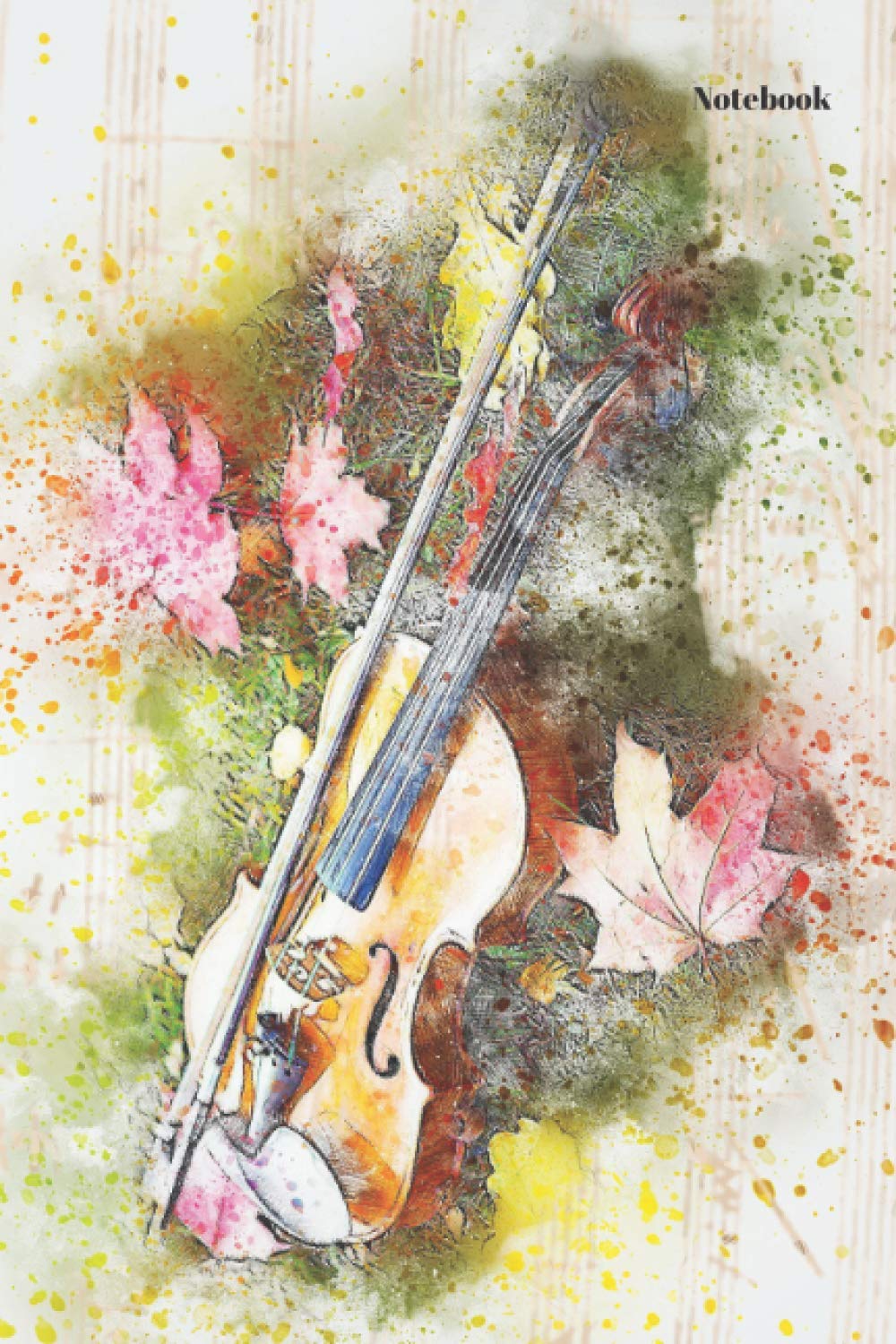 Notebook: Violin cover notebook journal 150 pages 6/9".