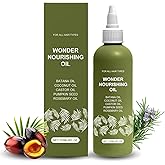 Organic Batana Oil for Hair Growth, Pure and Natural Batana Oil with Rosemary Oil - Supports Stronger, Thicker Hair, Prevents