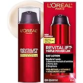 L'Oreal Paris Anti-Aging Day Lotion Spf 30 With Pro-retinol, Vitamin C + Hyaluronic Acid | Revitalift Triple Power Lzr, 50 Mi