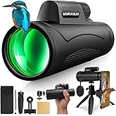 Asacam® 2025 Update - 80x100 Monocular Telescope High Powered for Smartphone HD Monoculars for Adults with Adapter/Tripod for Bird Watching Hiking Hunting Camping Traveling Outdoor Wildlife