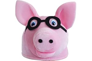 Piggy Costume Hats. Handmade Funny Pig Costume Party Hat.