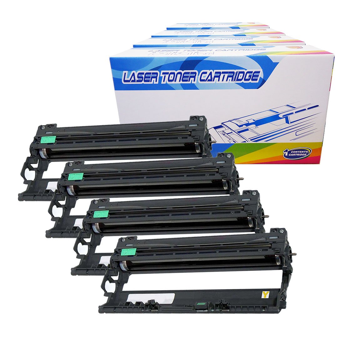 Inktoneram Compatible Drum Units Replacement For Brother Dr 210cl Dr210cl Dr 210 Dr210 Hl 3040cn Hl 3070cw Mfc 9010cn Mfc 91cn Mfc 93cw Black Cyan Magenta Yellow 4 Pack Buy Online In Aruba At Aruba Desertcart Com Productid 18