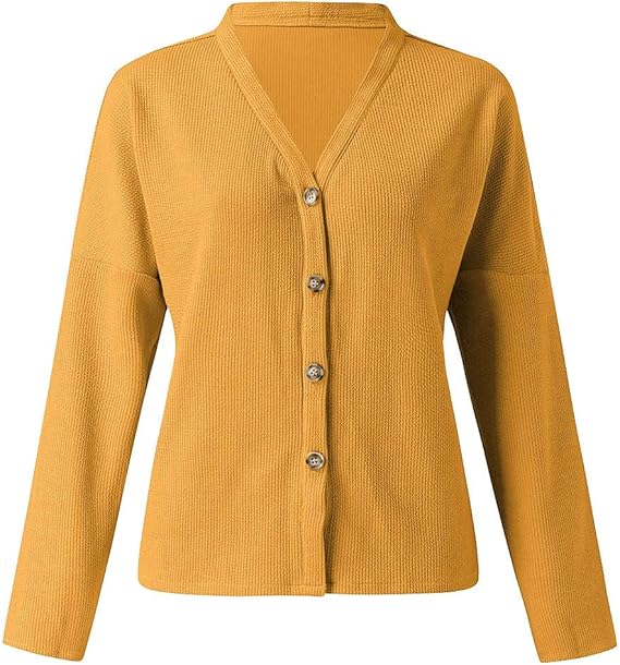 Amazon Vネック ニット レディース カーディガン ニット 長袖 セーター ニット カジュアル カーディガンニット 秋 冬 レディースvネックセーター カーディガン ボレロ 通販