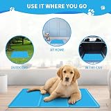 SNMIX Dog & Cat Cooling Mat Large 90x50 cm Blue Self-Cooling Gel Pad view 4