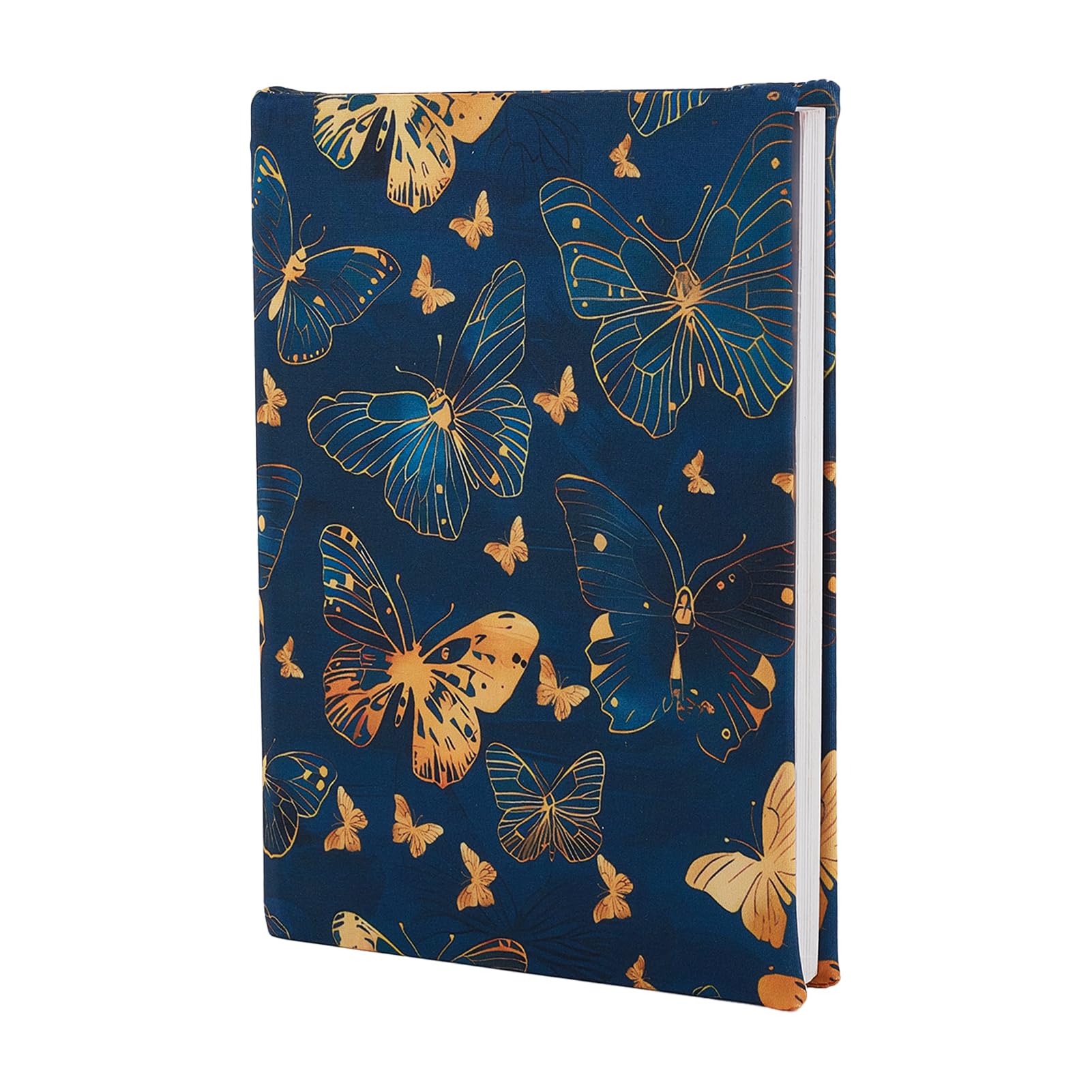 NICENEEDED Butterfly Stretchable Book Cover, Washable Book Protector, Elastic Notebook Wraps, Reusable Protective Book Case for Hardcover Books