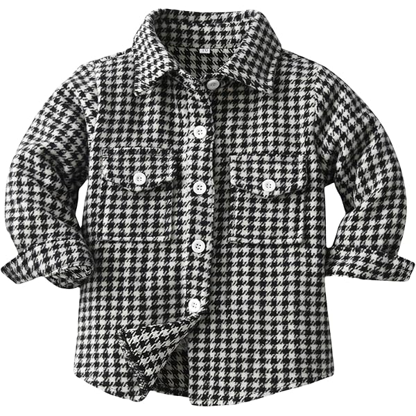 Camisa A Cuadros Negra Para Niños - Manga Corta, Poliéster, Para Verano Y Diario - Talla Pequeña/mediana