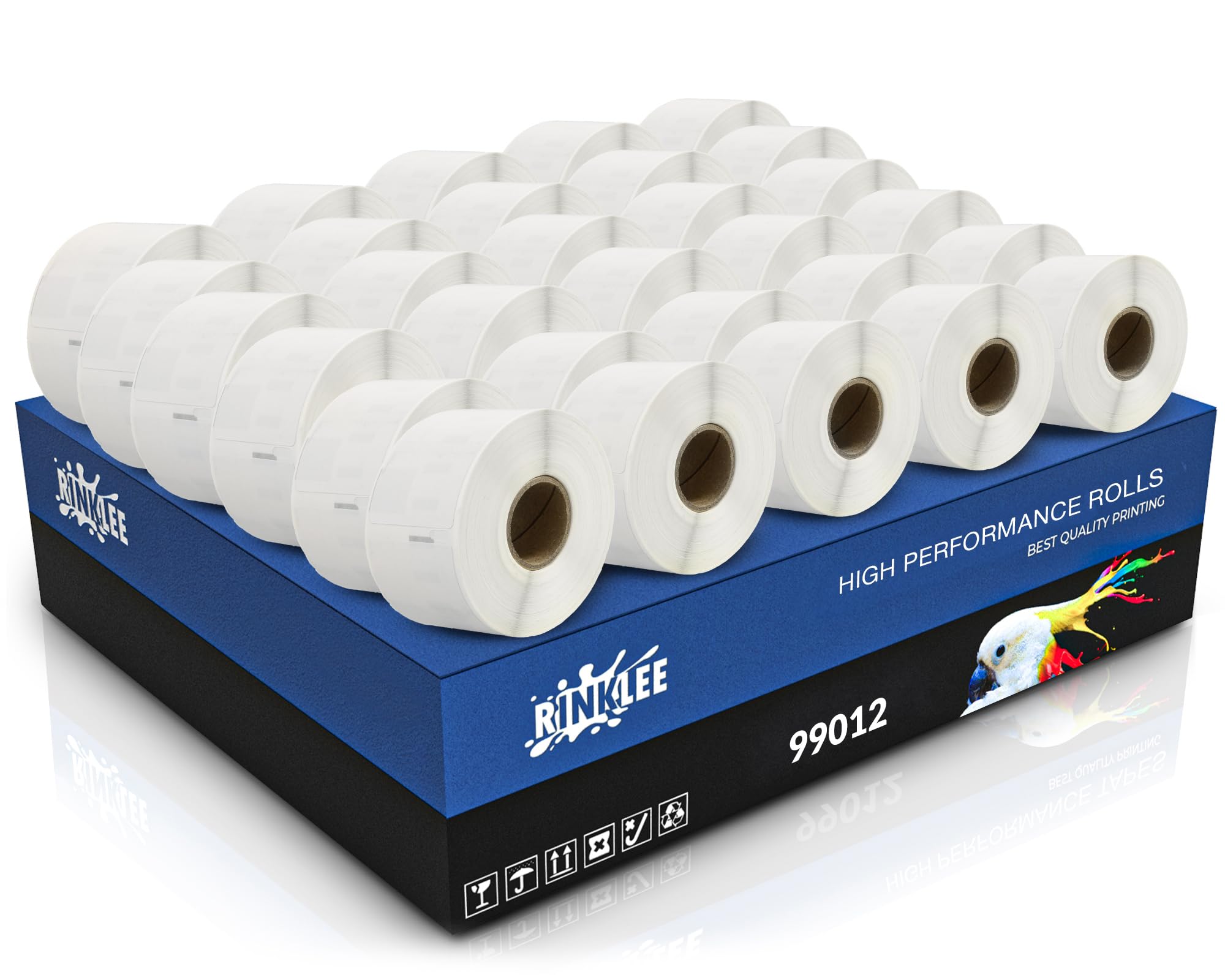 RINKLEE 99012 S0722400 Label Rolls Compatible with DYMO 4XL 450 400 330 320 310 Duo/Turbo/Twin Turbo Seiko SLP 450 430 420 410 400 200 100 | 36 x 89 mm | 30-Pack