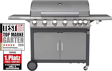Gartentiger Tepro Gasgrill Highview Anthrazit Edelstahl 57 X 166 X 115 Cm 3177 Amazon De Garten