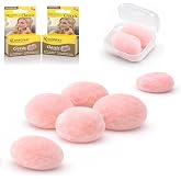 Ohropax Reusable Wax/Cotton Ear Plugs (12 Plugs Total)- Ear Plugs for Sleeping Noise Cancelling, Swimming, Shooting Ear Protection, and a snoring Solution