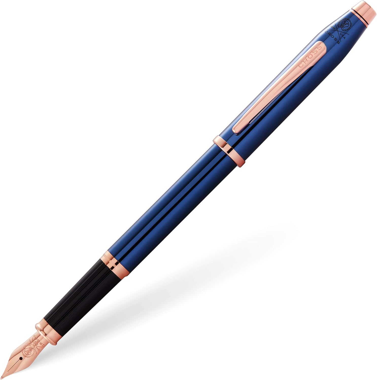CROSS Century II Translucent Cobalt Blue Lacquer - Fine Nib Fountain Pen, AT0086-138FF