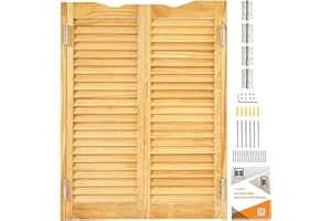 LVYIHAN Saloon Swinging Doors 30/32/36 Inch Wide, Wood Heavy Duty Swinging Half Door with Hinges and Hardware, Dual Swing Cafe Doors for Doorway Bar Kitchen Decor