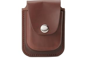 CHARLES-HUBERT PARIS Charles-Hubert, Paris 3572-5 Brown Leather 56mm Pocket Watch Holder