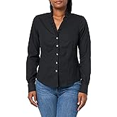 Brooks Brothers Womens Fitted Long Sleeve Non-Iron Stretch Ruffle Neck Blouse