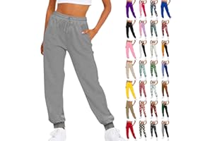 OIUCVGB Sweatpants for Women Cinch Bottom Drawstring Elastic Waist Pants Athletic Yoga Joggers Lounge Trousers with Pockets