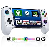 Mocagen M1 Phone Controller for iPhone/Android Support Phone Case, Hall Effect Joysticks, Mobile Game Controller with 8 RGB Color, Turbo, Handheld Gaming Gamepad