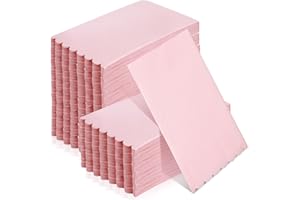 Glenmal 100 Pcs Paper Disposable Napkins 2 Ply Dinner Guest Cocktail Napkins Hand Towels for Wedding Spring Birthday Party Bridal Anniversary Reception, 13 x 16 Inches (Pink)