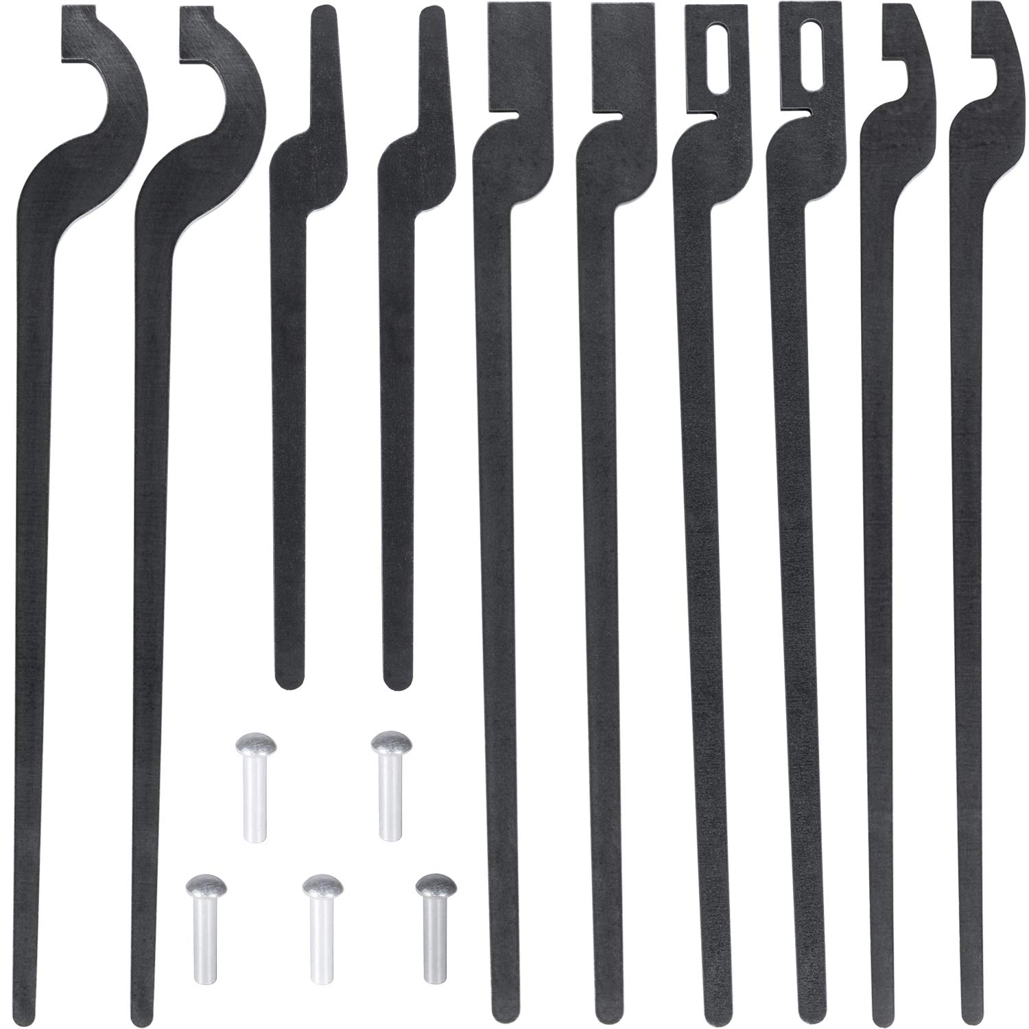 Rapid Tongs Bundle Set - DIY Blacksmith Tongs Five Types of Tongs Bundle Set Comes with Rivet Can be Heated