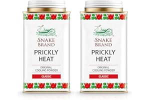 Snake Brand Prickly Heat Cooling Powder, 2-pack (Classic, 150g) by Snake Brand