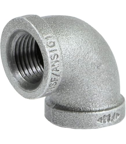 Raccordo A T Ridotto In Acciaio Zincato 1/2 X 1/2 X 3/4, Pipe-Decor.com