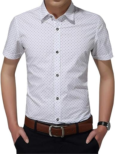 mens short sleeve casual dress shirts