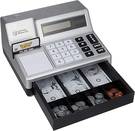 Amazon ラーニングリソーシズ おもちゃ キャッシュレジスター シルバー 27x15x24cm Usドル付 Lsp8723 正規品 おもちゃ おもちゃ