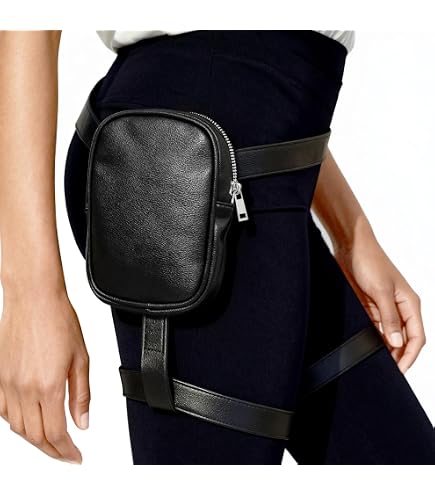 Amazon.com | INNTURT Synthetic Leather Leg Harness Thigh Bag Hip