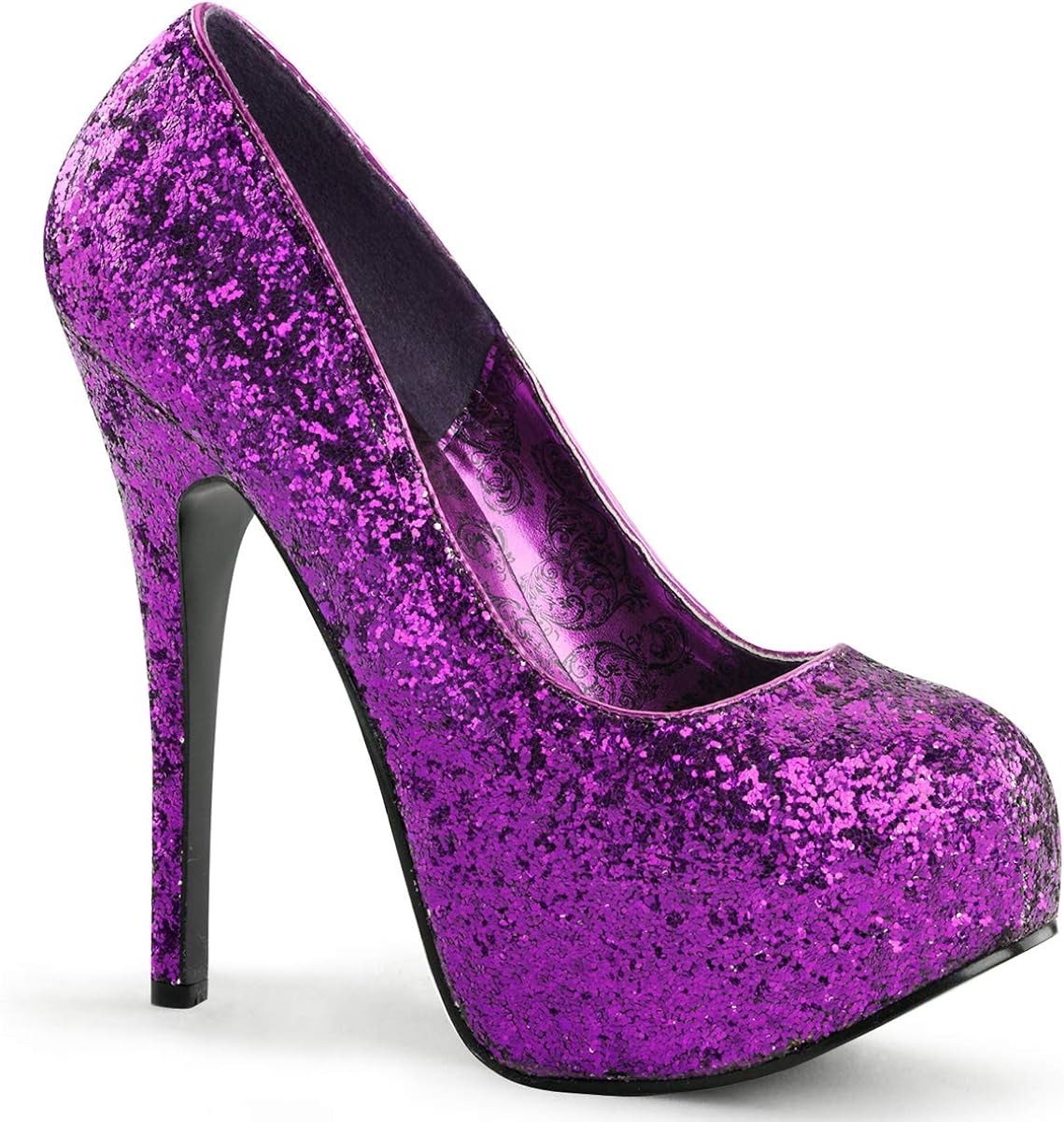 purple platform shoes