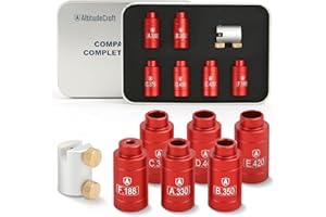 AltitudeCraft Headspace Gauge Comparator Kit with 6 Bushings, Reloading Supplies and Equipment, Ammo Reloading Tool, Compatible for Most Bottlenecks Cases for A330, B350, C375, D400, E420 and F188