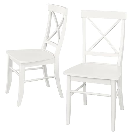 Target Marketing Systems 75118wht Pr Albury Set Of 2 Dining Chairs White