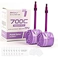 BWSHLF Bike TPU Inner Tube 2pack, 26x1.9/2.3 AV/FV, 27.5/29x1.75/2.125 AV/FV, 700x18C/32C /35C/40C FV, Bicycle TPU Tube Schrader/Presta Valve Ultralight for Mountain/MT/Road/BMX Bike