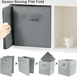 Amazing Tour 8 Pcs Cube Storage Boxes 33x38x33cm Foldable Fabric with Handles view 7