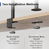 BONTEC Single Monitor Arm 13-34 inch Adjustable VESA 100x100kg 10 view 6
