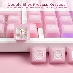 GMKWTL XVX Translucent Pink Double Shot PBT SA