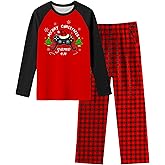 Fiodrimy Boys Pajamas Big Boys Pjs Set Long Sleeve and Pants Jammies 2 Piece Boys Sleepwear Lounge Clothes Size 8-14