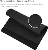 HIHUHEN Gaming Mouse Pad 900x400x3mm XXL Non-Slip Rubber Base Black view 4