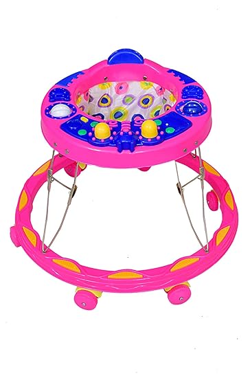 CHILDSTAR Baby Butterfly Walker with Musical Toys Soft Cushion seat and rattles