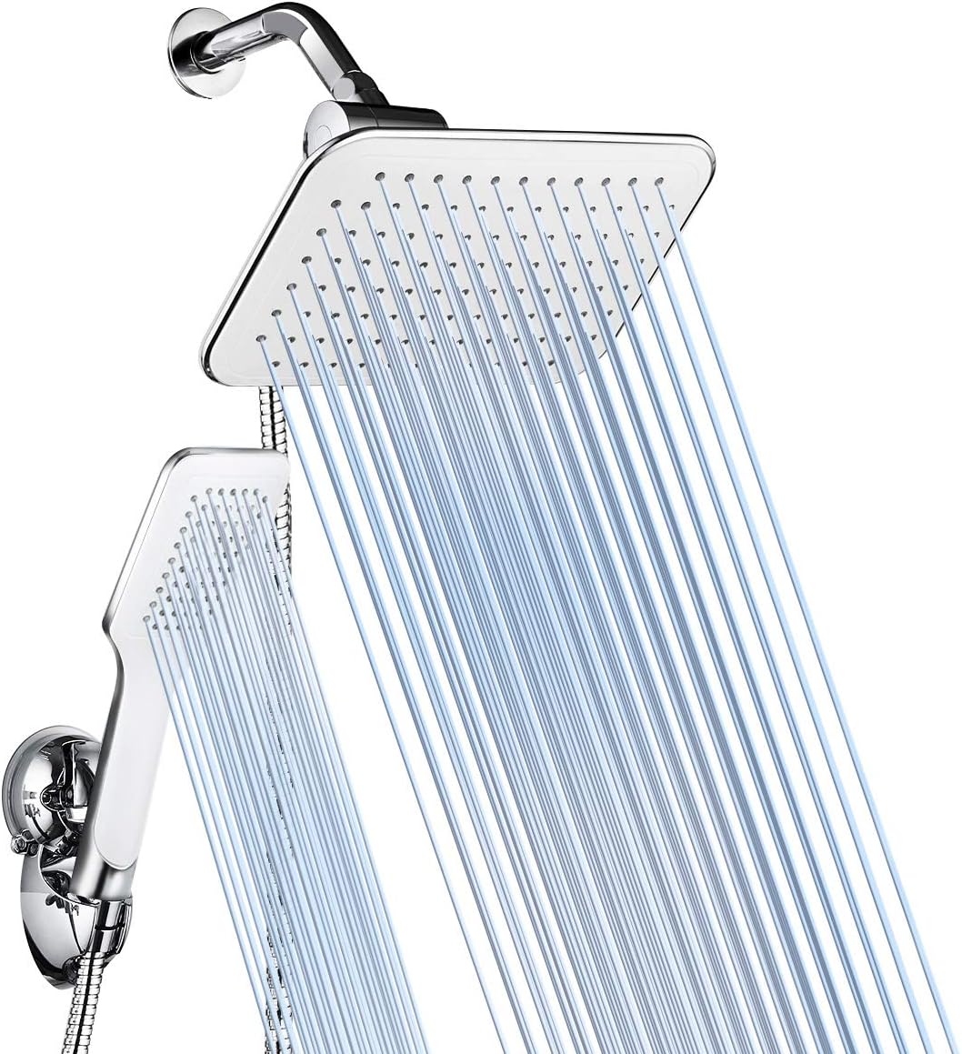 Baban Rainfall Handheld Shower Head Combo, White