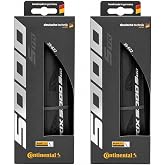Continental Grand Prix 5000 S TR - Tubeless Road Bike Tire | Fast, Light, Durable - BlackChili, Vectran Breaker, LazerGrip, Active Comfort Technology, 2 Pack