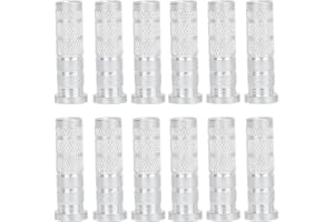 Archery Base Insert, Aluminum Inserts 6.2mm/0.24in Point Inserts for Standard Arrows Compound Recurve Bow, 12pcs
