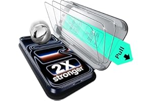 ESR 3 Pack of iPhone 17 Pro Max Screen Protector, Military-Grade Shatterproof, 9H Hardness, Full Coverage Tempered Glass with