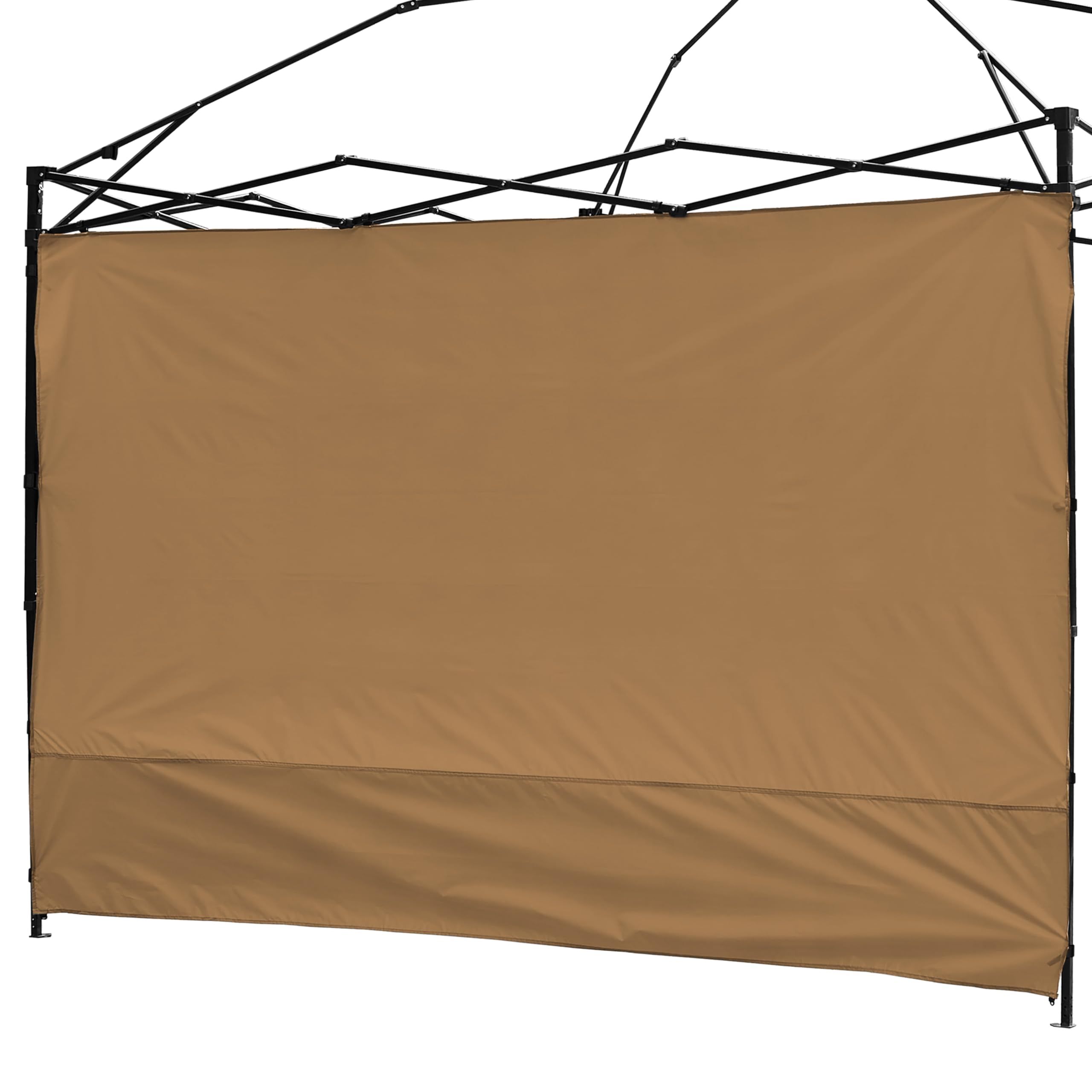 NINAT Canopy Sunwall 3M Sunshade Privacy Panel for Gazebos Tent Waterproof Sun Wall for Straight Leg Gazebos 1 Pack Sidewall Only (Canopy Frame Not Included) Khaki Panel Wall